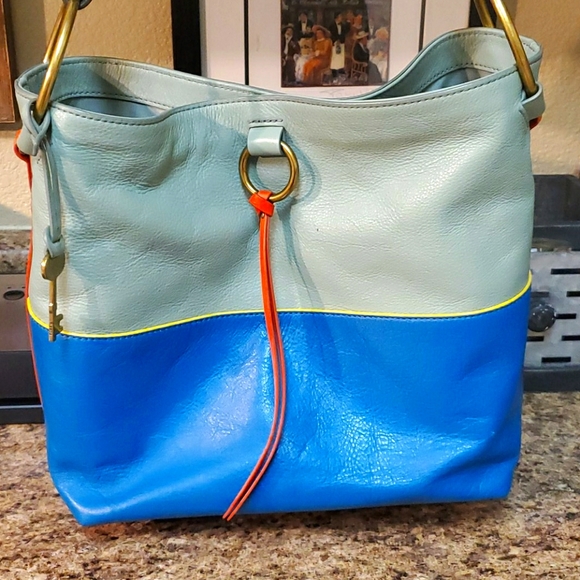 Fossil Ada Leather Bucket Bag 